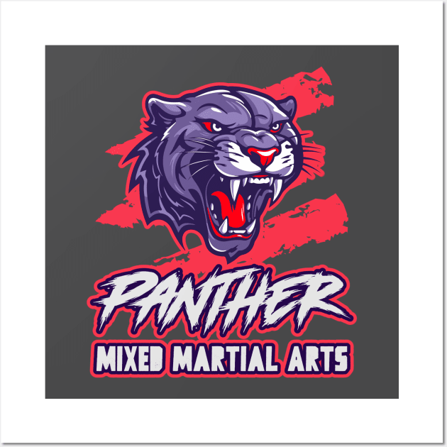 Panther MMA Mixed Martial Arts Wall Art by Tip Top Tee's